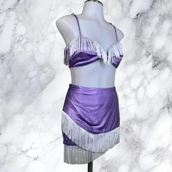 Michael Costello xREVOLVE Jasmine Top and Skort - Purple - Picture 2 of 12